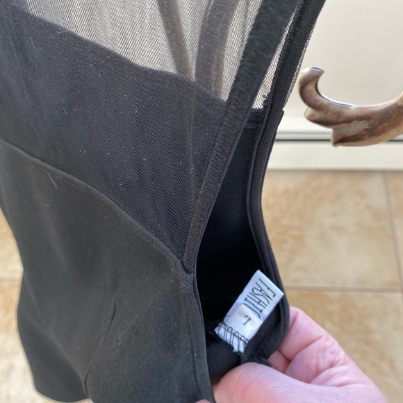 Mini black dress size L LBD GRAD PARTY BAR HOPPING COCKTAIL DRESS - Picture 5 of 6